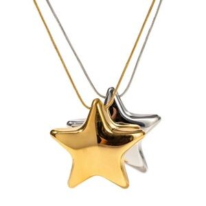 NEW ✨Gold and Silver Star Pendant Necklace
Stainless Steel